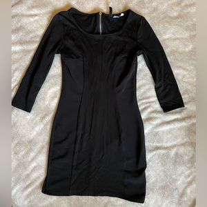Divided by H&M Black Body-con 3/4 Sleeve Length Dress Size 6